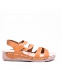 faux leather wedge sandal