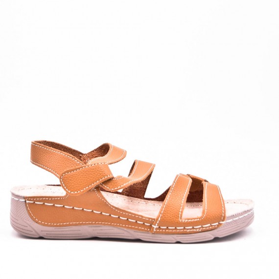 faux leather wedge sandal