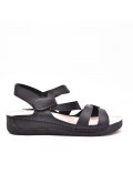 faux leather wedge sandal