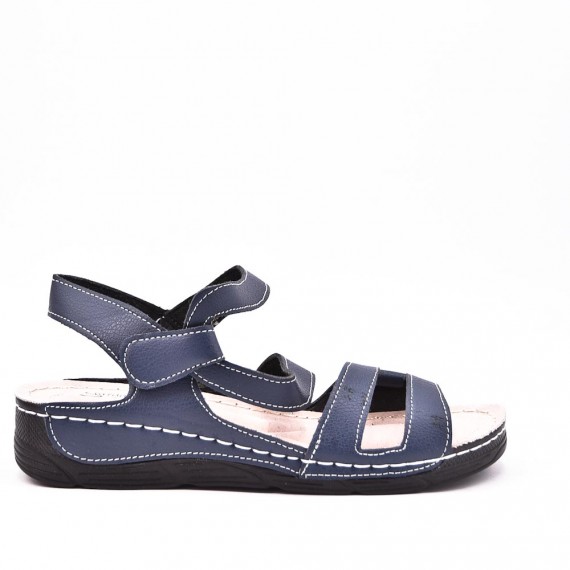 faux leather wedge sandal