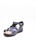 faux leather wedge sandal