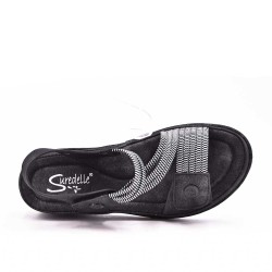 sandalia de materiales mixtos