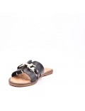 Faux leather slide