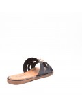 Faux leather slide