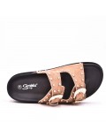 Women's faux suede slide