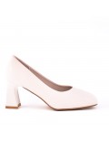 Chaussure à talon en simili cuir pour femme