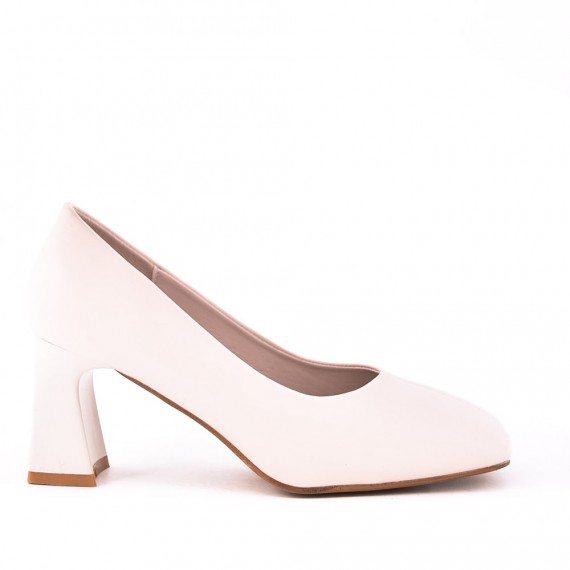 Chaussure à talon en simili cuir pour femme