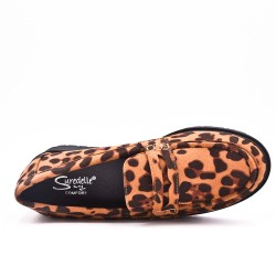 Derby en simili daim pour femme