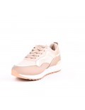 Mixed material sneaker for women