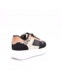 Mixed material sneaker for women