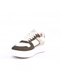 Mixed material sneaker for women