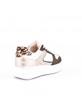Mixed material sneaker for women