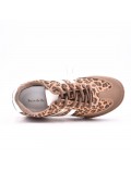 Mixed material sneaker for women