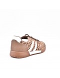 Mixed material sneaker for women