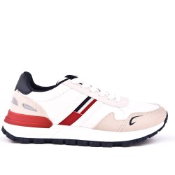 Mixed material sneaker for women