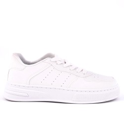 Basket en simili cuir pour femme