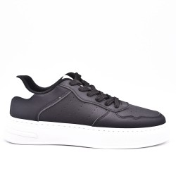 Women's faux leather sneaker