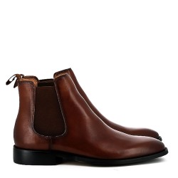 Leather ankle boot for men