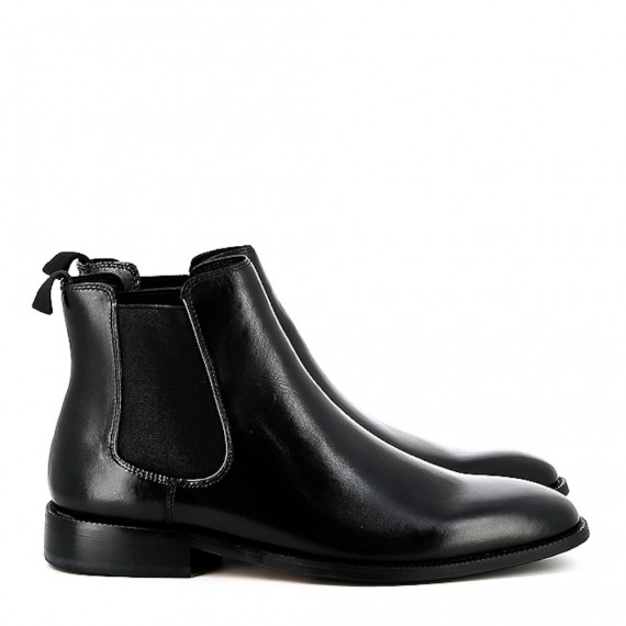 Leather ankle boot for men