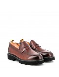 Leather derby shoe