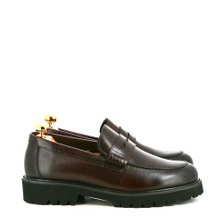 Leather derby shoe