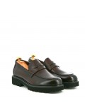 Leather derby shoe
