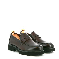 Leather derby shoe