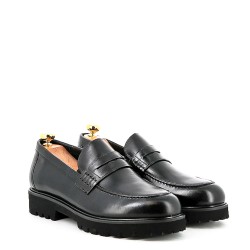Leather derby shoe
