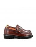 Leather derby shoe