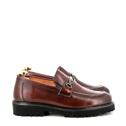 Leather derby shoe