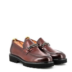 Leather derby shoe
