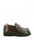 Leather derby shoe