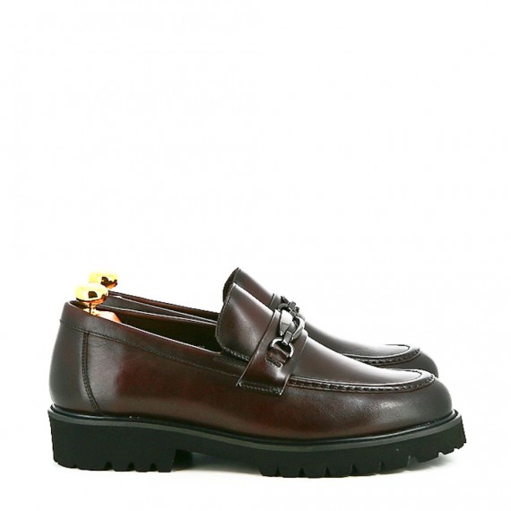 Leather derby shoe