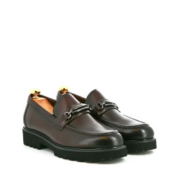 Leather derby shoe