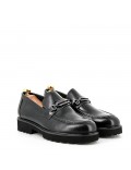 Leather derby shoe