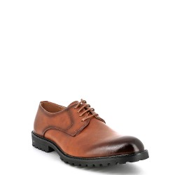 Derby de piel sintética con cordones