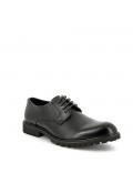 Faux leather lace-up derby