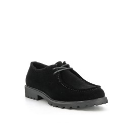 Derby de piel sintética con cordones