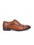 Faux leather lace-up derby