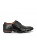 Faux leather lace-up derby