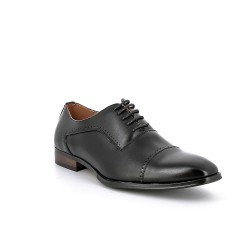 Derby de piel sintética con cordones