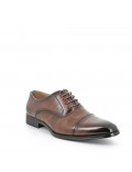 Faux leather lace-up derby