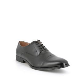 Faux leather lace-up derby