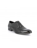 Faux leather lace-up derby