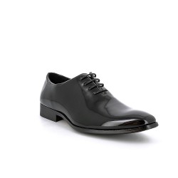 Derby de piel sintética con cordones