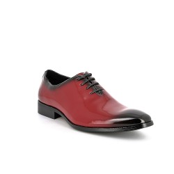 Derby de piel sintética con cordones