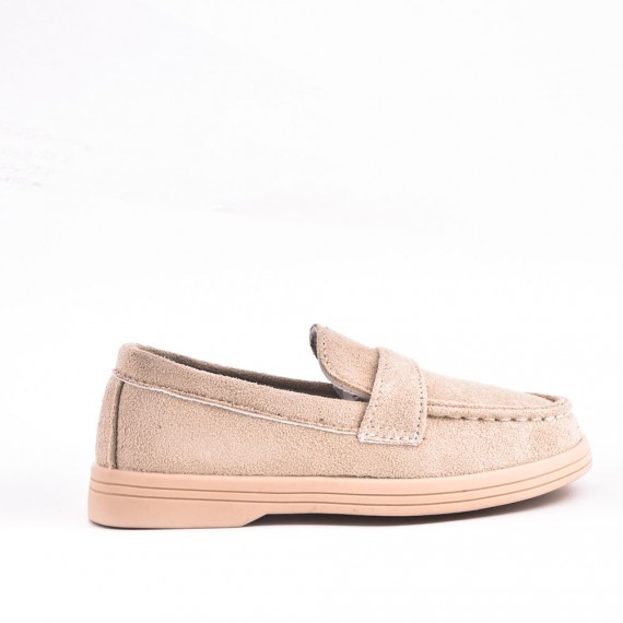 Kids’ faux suede loafers
