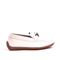 Kids’ faux leather loafers