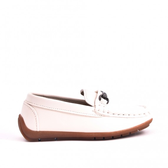 Kids’ faux leather loafers