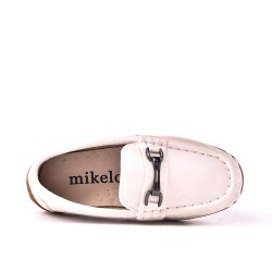 Mocasines infantiles de cuero sintético
